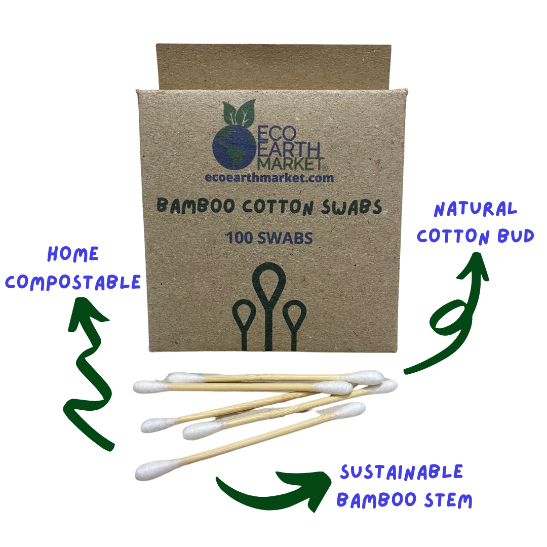 Bamboo Cotton Swabs - 100