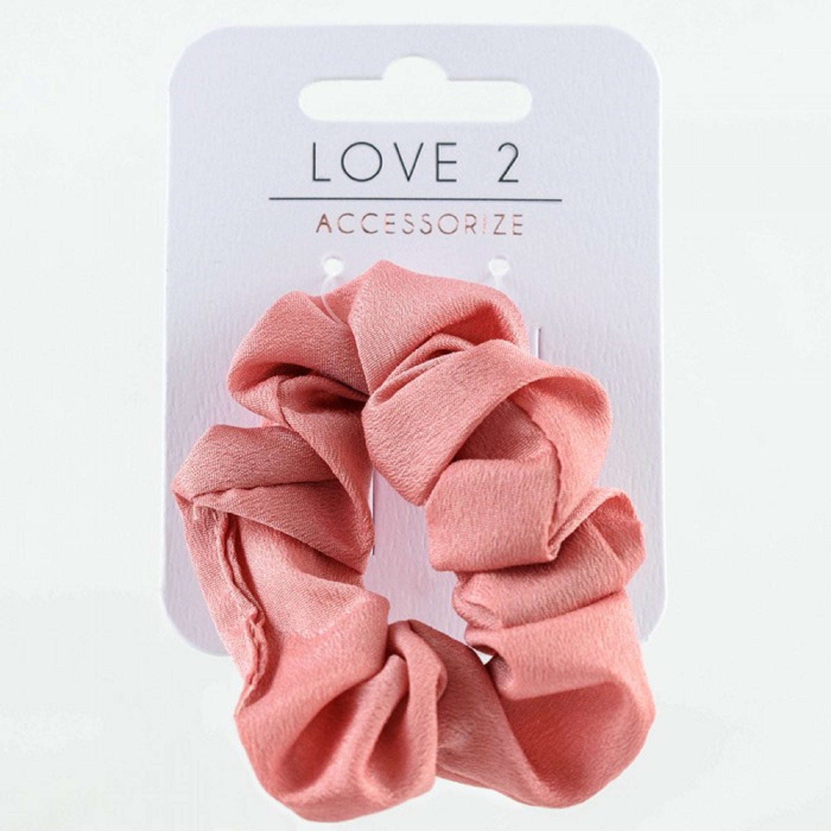 Satin Hair Scrunchie - Pink