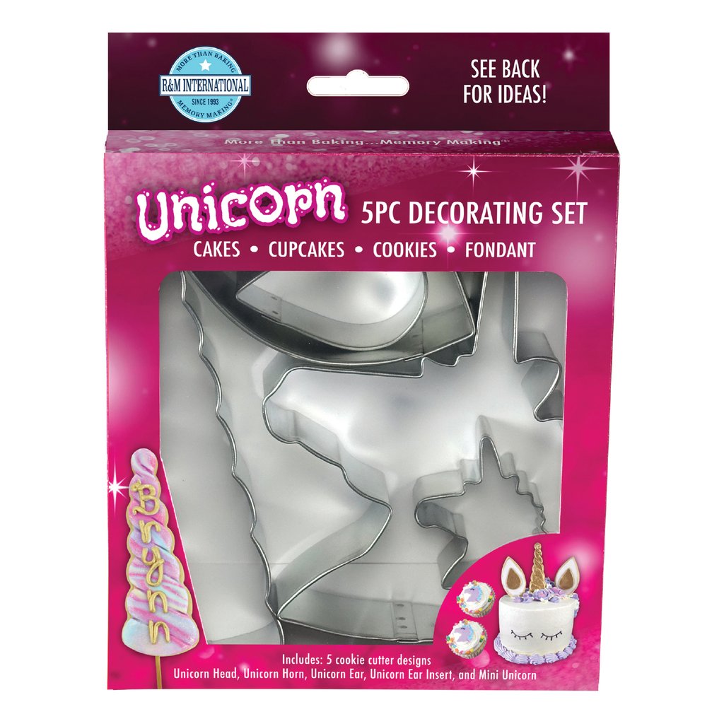 Unicorn Cake Decorating Moulds Cookie Cutters Kit