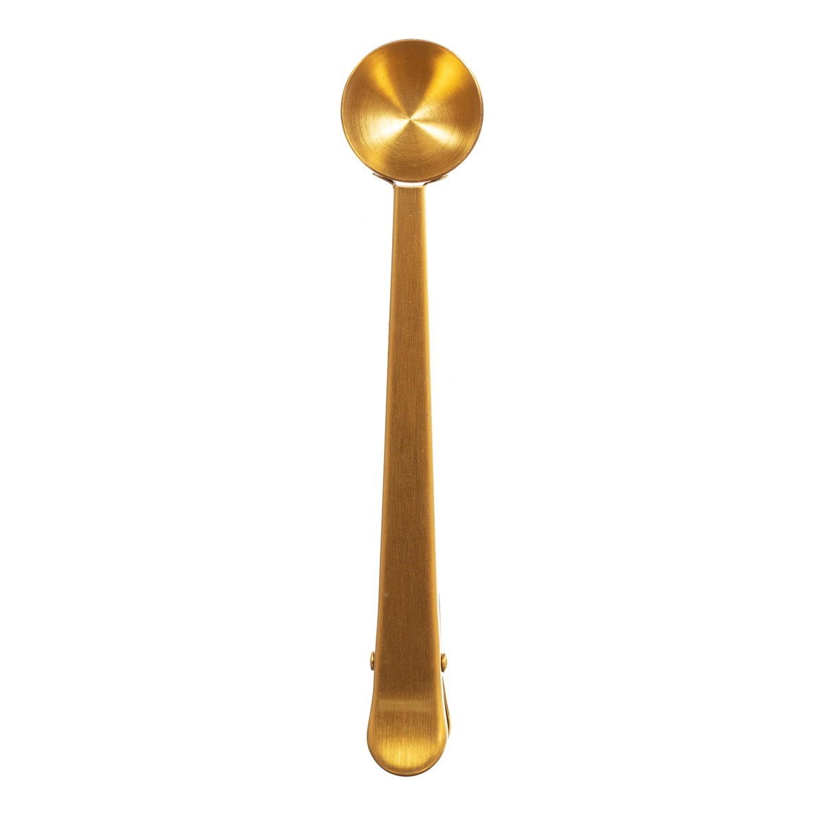 Brass Coffee Scoop With Clip
