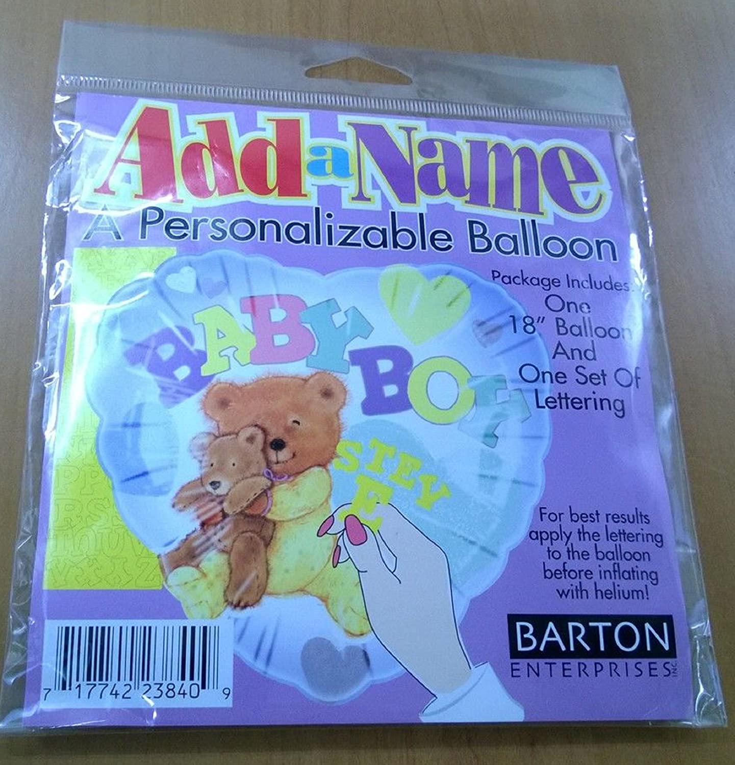 Add A Name Baby Boy Balloon 18" - Personalisable