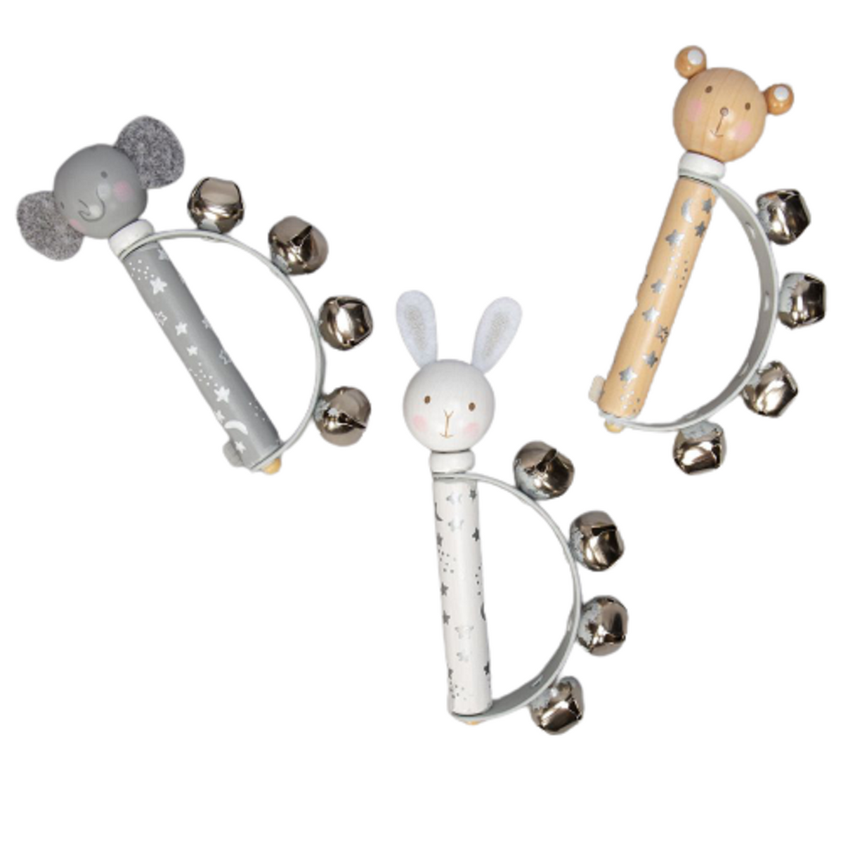 Bambino Wooden Handbells Rattle Musical Toy – baaklon