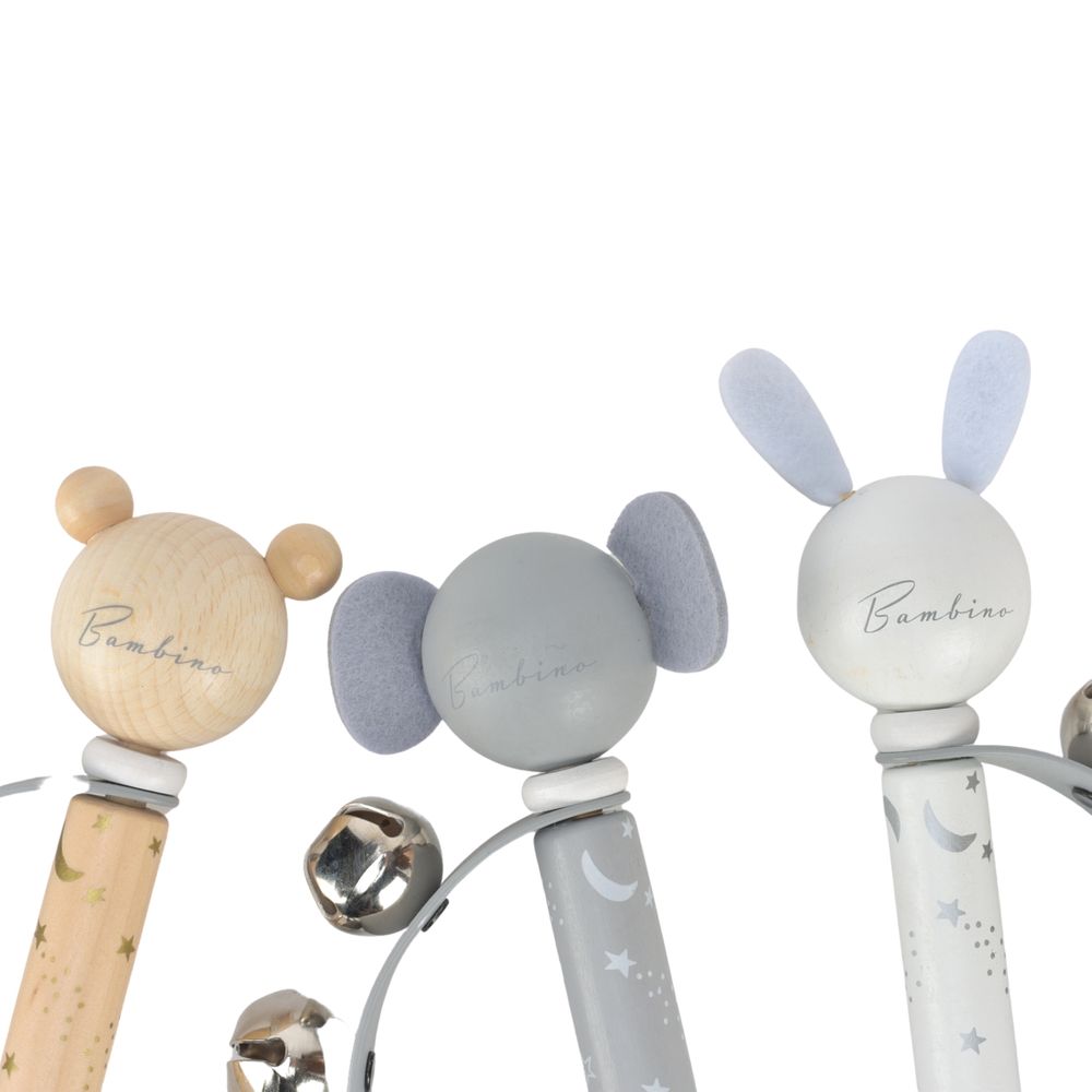 Bambino Wooden Handbells Rattle Musical Toy – baaklon