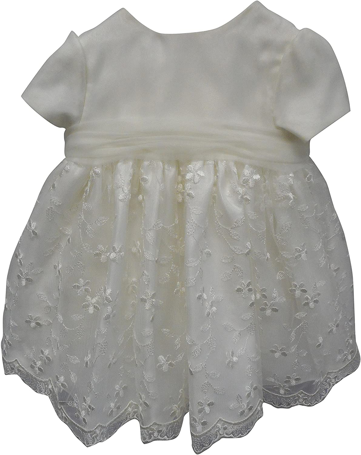 Sarah Louise Girls Occasion Dress And Bonnet Set Ivory