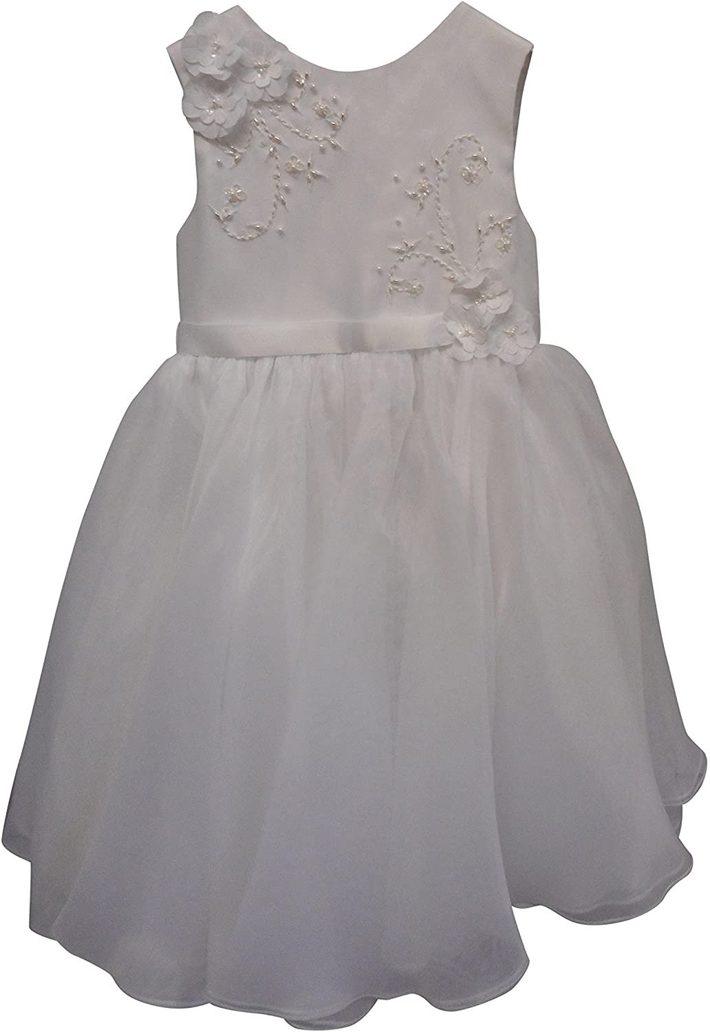Sarah Louise Girls Occasion Dress White 4 Years