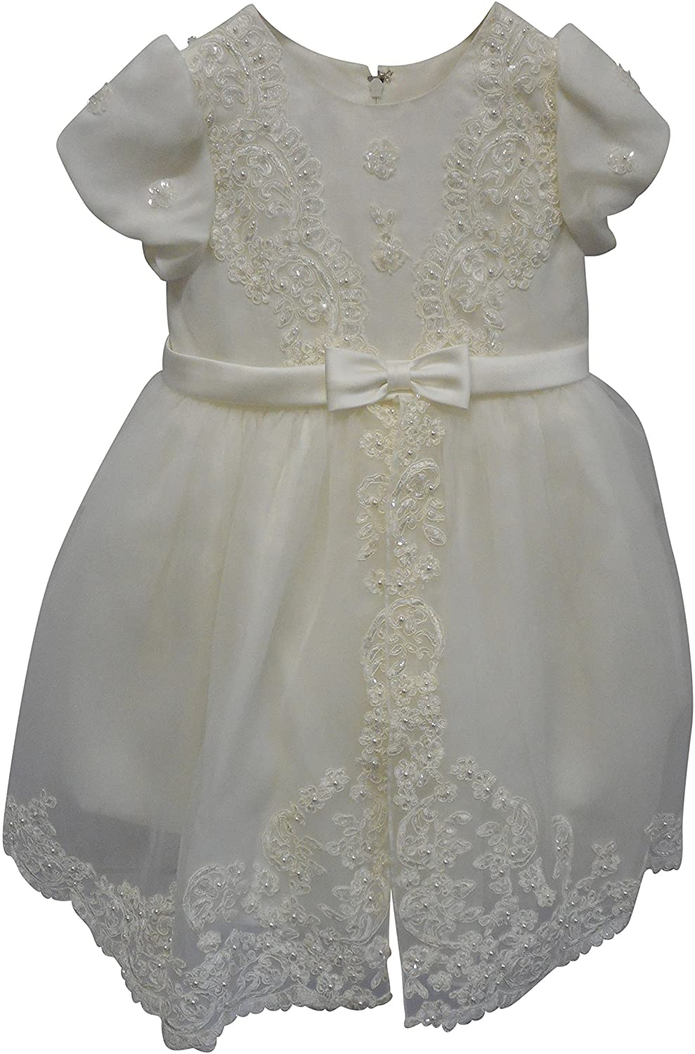 Sarah Louise Girls Occasion Dress Ivory