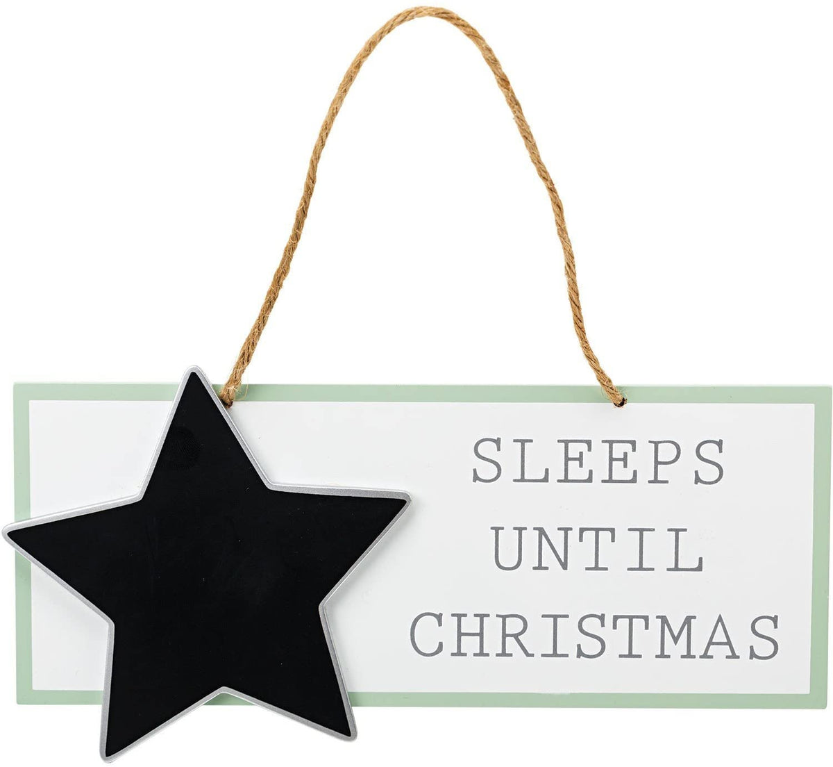 Countdown Sleep. Sign Christmas Countdown Chalkboard - Sleeps Until Christmas Hanging Sign ...