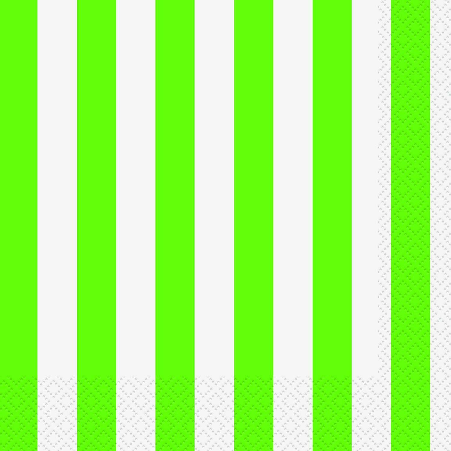 Lime Green Party Paper Napkins - Pack of 16