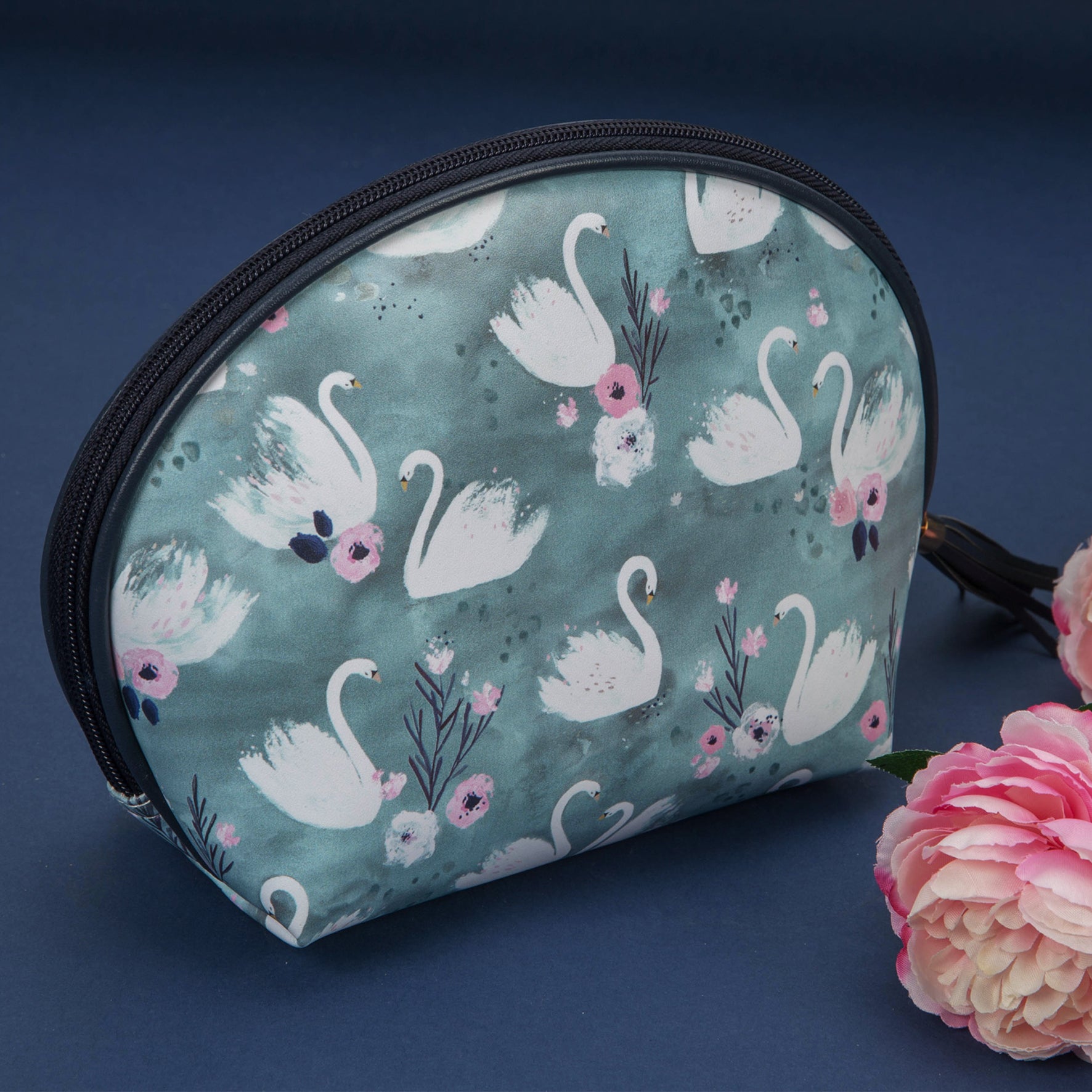 Swan Lake Cosmetic Bag Blue