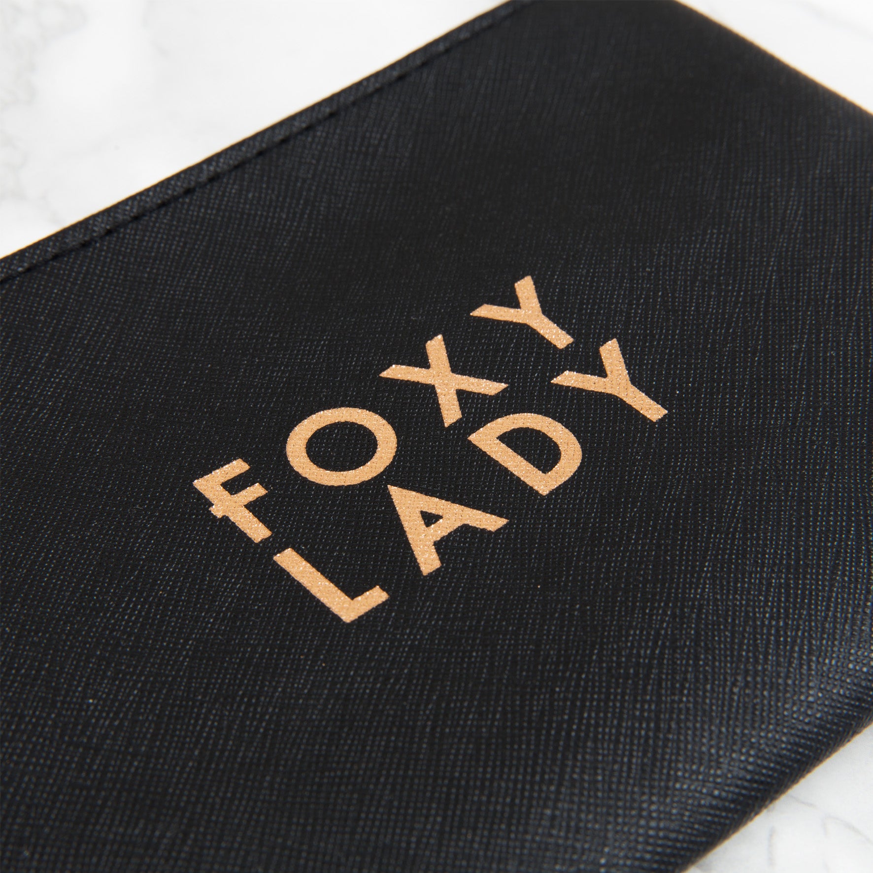 Foxy Lady Coin Purse - Black with Tassel