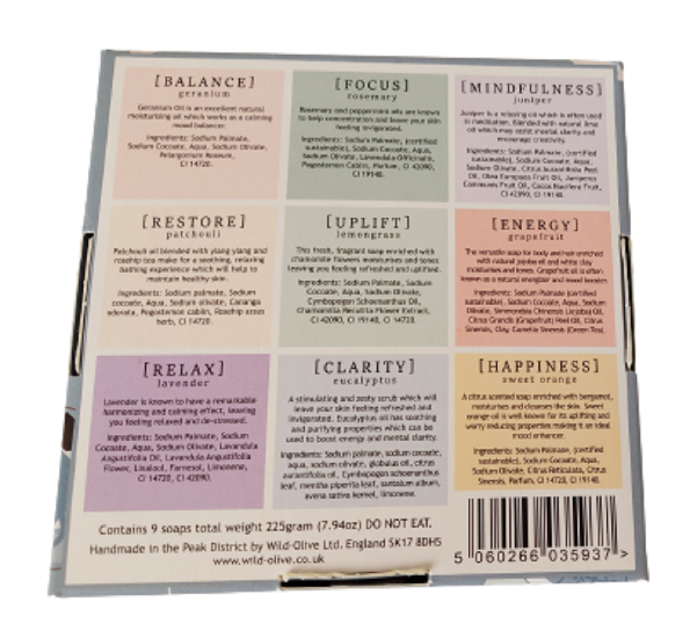 Wellbeing Natural Soap Collection - Set of 9